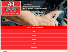 Tablet Screenshot of a1gearandauto.com
